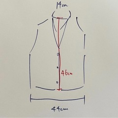 花柄刺繍 ノースリーブニットベストの画像