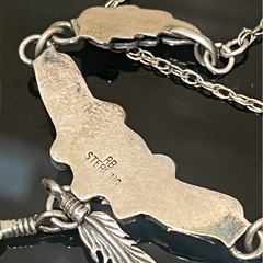 インディアンジュエリー　R Begay ターコイズ　珊瑚　ナバホ シルバー925の画像