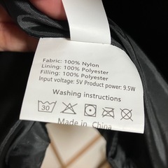 未使用品　電熱ベスト　バッテリー無し　の画像