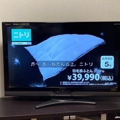 シャープ 40V型液晶テレビ AQUOS LC-40SE 2010年製 日本製 亀山モデルの画像
