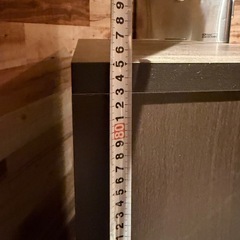 扉付き 収納棚／本棚　ディスプレイ収納◎ 高さ85×幅59の画像