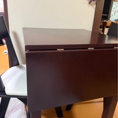 伸長式テーブル3点セットの画像