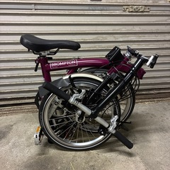 美品　ブロンプトンS6L 6速　純正バッグセット　折りたたみ自転車の画像