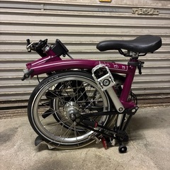 美品　ブロンプトンS6L 6速　純正バッグセット　折りたたみ自転車の画像