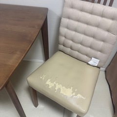 【取引日限定　11/22(土)16〜19時】ダイニングテーブル＆チェアの画像