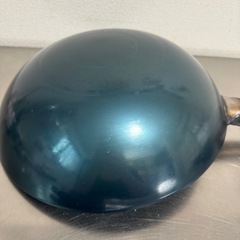 中華鍋 直径30cm 鉄鍋　北京鍋　新品　フライ返し　ターナ付 鉄フライパンの画像