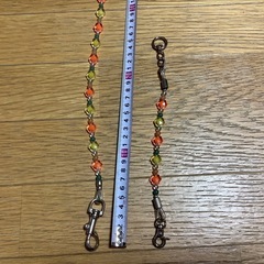 犬　ペット用リード　リード　首輪　ビーズ　カラフルビーズの画像