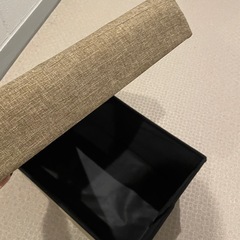 収納スツール　ブラウンの画像