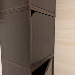 扉付き木製収納ボックス×4個 or 2個の画像