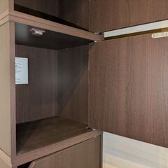 扉付き木製収納ボックス×4個 or 2個の画像