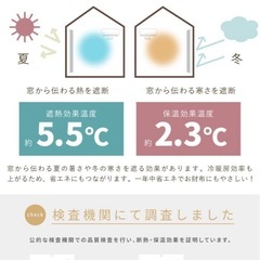 遮光カーテン　レースカーテン 2枚組 幅100cm 丈108cmの画像