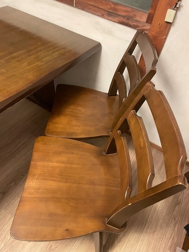木製ダイニングテーブル　椅子4脚　セット　
