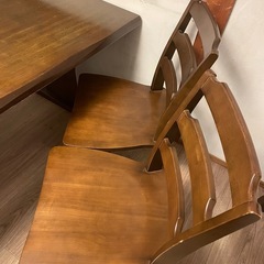 木製ダイニングテーブル　椅子4脚　セット　の画像