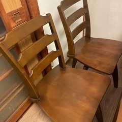 木製ダイニングテーブル　椅子4脚　セット　の画像