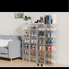 新品⭐️ HOMIDEC シューズケース　靴収納箱 6個セット シューズオーガナイザーの画像