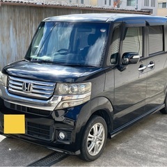 ホンダ　N-BOXカスタム　車検令和9年5月まで　スマートキー　左パワスラ　ナビ　フルセグTV Bluetooth DVDの画像