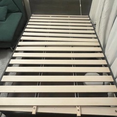 セミダブル 棚付きすのこベッドの画像