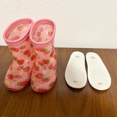 キッズ靴3点セット(長靴、サンダル、スニーカー)の画像