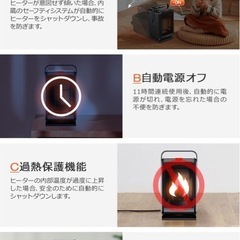 激安‼️ 新品✨  ヒーター 小型 セラミックヒーター 1200Wの画像