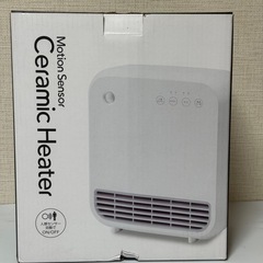 💠未使用品💠人感センサー付き1000Wセラミックファンヒーター🔥脱衣所👕トイレ🚾キッチンなどに！の画像