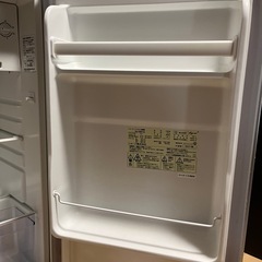 冷蔵庫 1ドア シャープ 75L SJ-H8Y-S 2015年製 シルバーの画像