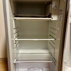 冷蔵庫 1ドア シャープ 75L SJ-H8Y-S 2015年製 シルバーの画像