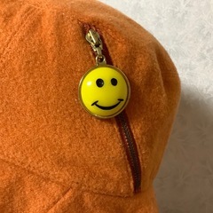 昭和レトロ　MOSCHINO 帽子　ハット　スマイリーフェイス　ニコちゃんの画像