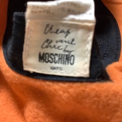 昭和レトロ　MOSCHINO 帽子　ハット　スマイリーフェイス　ニコちゃんの画像