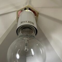 【リユースショップスパークル】ペンダントライト　No.85　ダイヤモンド型　クリアランプ　E26　60W　照明　配送設置可能♪の画像