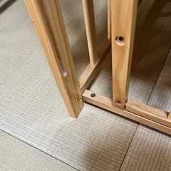ベビーベッド　木製の画像