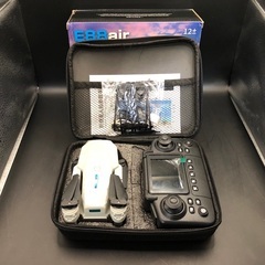 新品【159】E88air HDデュアルカメラ スクリーンリモコン＋WiFi伝送 折りたたみドローン（ライトグレー）の画像