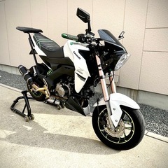 値下げ！！カワサキZ125proカスタム車中古品エンジン&走行良好他！個性派ルックスマシン！キャリア付き！！の画像