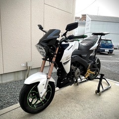 値下げ！！カワサキZ125proカスタム車中古品エンジン&走行良好他！個性派ルックスマシン！キャリア付き！！の画像