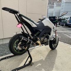 値下げ！！カワサキZ125proカスタム車中古品エンジン&走行良好他！個性派ルックスマシン！キャリア付き！！の画像