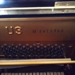 昭和47年購入のヤマハのピアノ（U3H） 最後の調律は2021年の画像