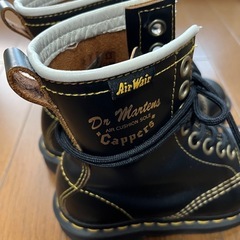 ドクターマーチン　Dr.Martens Capper ブラックレザー ハイカットブーツ　22cmの画像