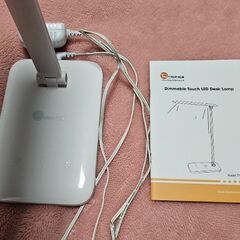 LEDデスクライト　ライトスタンド　タッチセンサー　明るさ3段階の画像