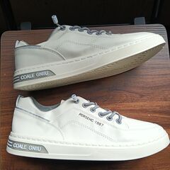 新品 24.5cm レディース スニーカー ホワイト 厚底 シューズ 識別番号:【N501-S】の画像