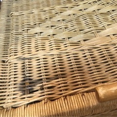 アンティーク バスケット ヴィンテージバスケット パニエ 収納箱　収納棚の画像