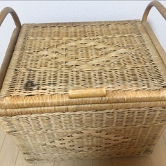 アンティーク バスケット ヴィンテージバスケット パニエ 収納箱　収納棚の画像