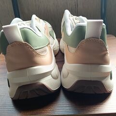 新品 26cm メンズ スニーカー グレー 厚底 シューズ 普段着 識別番号:【N502-S】の画像