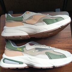 新品 26cm メンズ スニーカー グレー 厚底 シューズ 普段着 識別番号:【N502-S】の画像