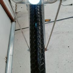 電動アシスト自転車　27インチ　ヤマハパスシティ　後輪タイヤ新品交換済　近隣有料配達可能　電動自転車の画像