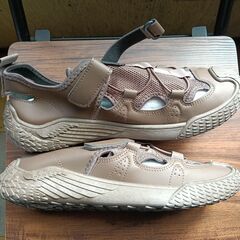 新品 26.5cm メンズ スニーカー ブラウン 厚底 シューズ 識別番号:【N503-S】の画像