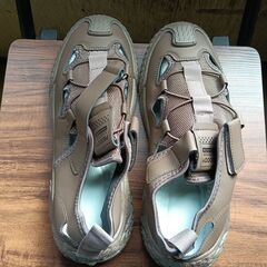 新品 26.5cm メンズ スニーカー ブラウン 厚底 シューズ 識別番号:【N503-S】の画像