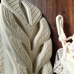 新品 25.5cm メンズ スニーカー ホワイト 厚底 シューズ 普段着 識別番号:【N505-S】の画像