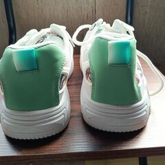 新品 25.5cm メンズ スニーカー ホワイト 厚底 シューズ 普段着 識別番号:【N507-S】の画像