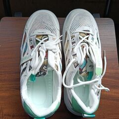 新品 25.5cm メンズ スニーカー ホワイト 厚底 シューズ 普段着 識別番号:【N507-S】の画像