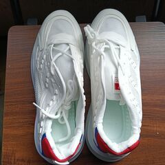 新品 26cm メンズ スニーカー ホワイト 厚底 シューズ 普段着 識別番号:【N508-S】の画像
