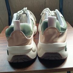 新品 26cm メンズ スニーカー グレー 厚底 シューズ 普段着 識別番号:【N509-S】の画像